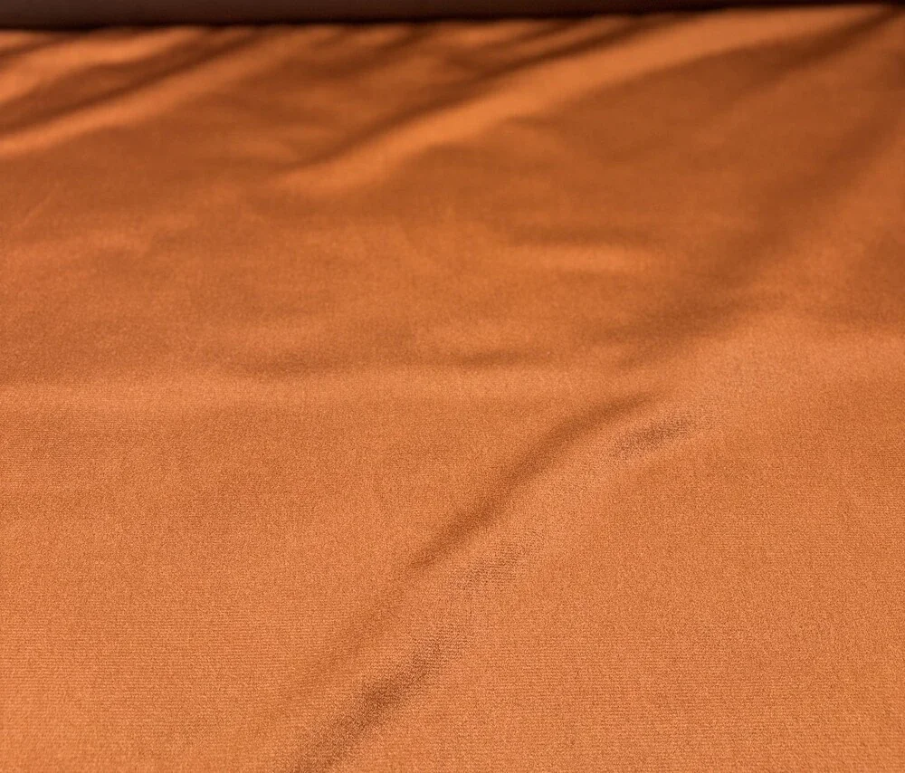 VALLEY FORGE Kat Teddy Rust Orange Boucle Upholstery Fabric 57